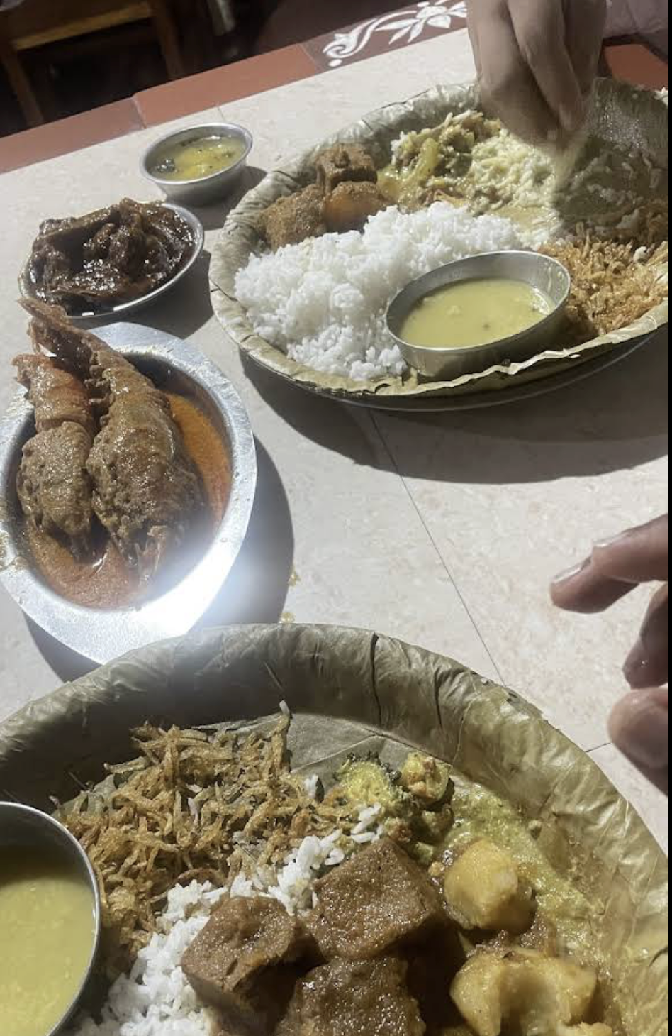 Thali served at Vanalaxmi Bolpur