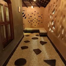 Eco-friendly mud architecture at Mud House Santiniketan