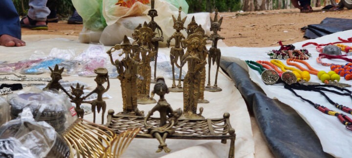 Sonarjhuri Haat stalls