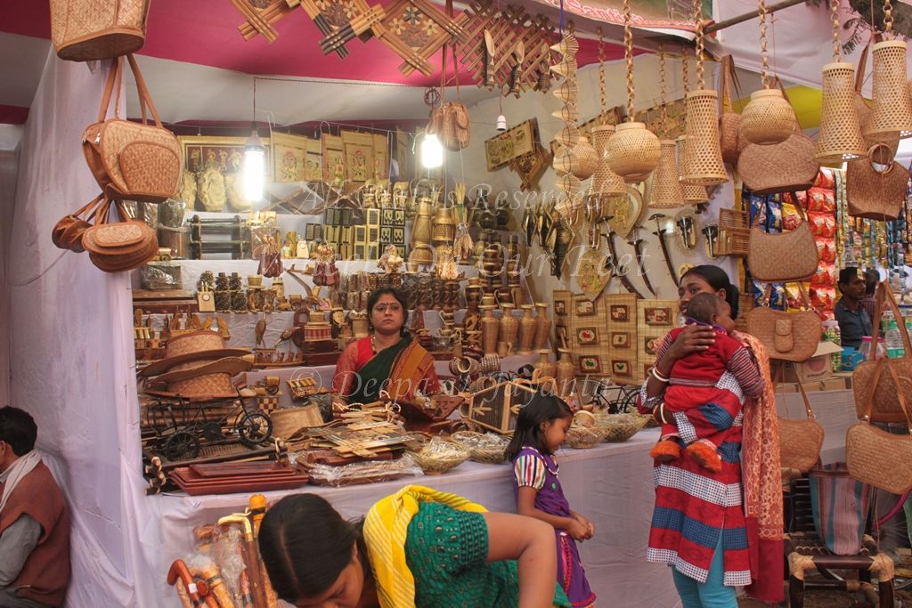 stalls at Poush Mela